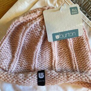 BURTON WOMEN’S REVERSE STITCH BEANIE PINK BLISS NWT